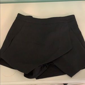 Black envelope skirt